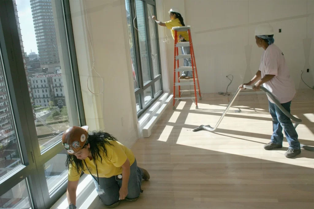 after construction cleaning rates
