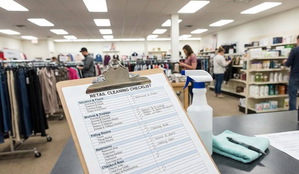 retail cleaning checklist
