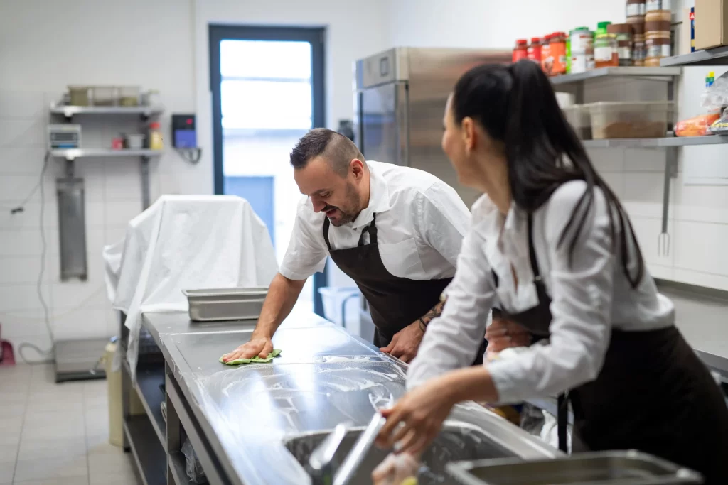 clean the kitchen