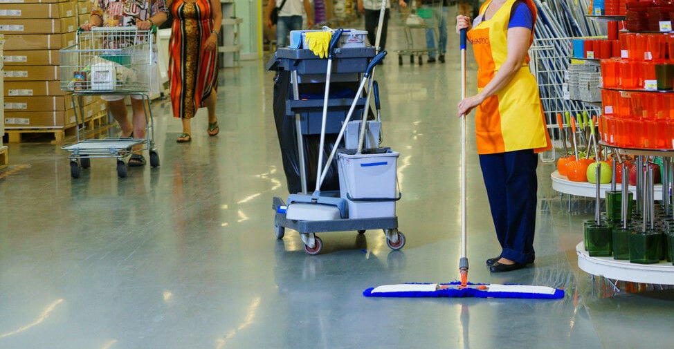 retail stores cleaning